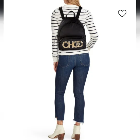 Jimmy Choo Larelle Logo Backpack display picture 2